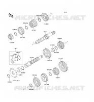 TRANSMISSION pour Kawasaki KX125