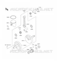 VILEBREQUIN/PISTON pour Kawasaki KX125
