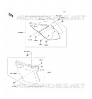 CACHE LAT&Eacute;RAL pour Kawasaki KX125