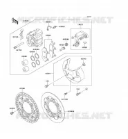 ETRIER AVANT pour Kawasaki KX125