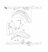 GARDE BOUE pour Kawasaki KX125