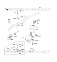 GUIDON pour Kawasaki KX125