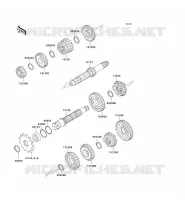 TRANSMISSION pour Kawasaki KX125