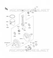 VILEBREQUIN/PISTON pour Kawasaki KX125