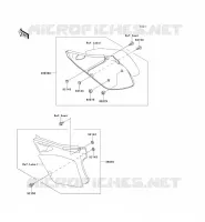 CACHE LAT&Eacute;RAL pour Kawasaki KX125