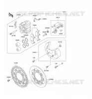 ETRIER AVANT pour Kawasaki KX125