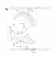 GARDE BOUE pour Kawasaki KX125