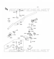 GUIDON pour Kawasaki KX125