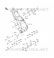 PIECE DE CADRE pour Kawasaki KX125