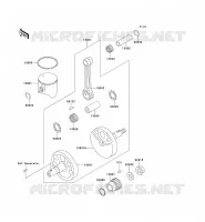 VILEBREQUIN/PISTON pour Kawasaki KX125