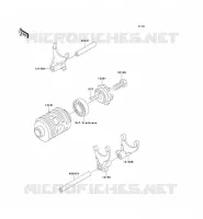 BARILLET/FOURCHETTE pour Kawasaki KX125