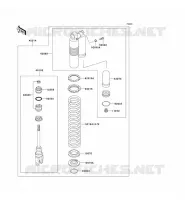 AMORTISSEUR pour Kawasaki KX125