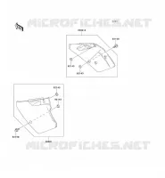CACHE LAT&Eacute;RAL pour Kawasaki KX125