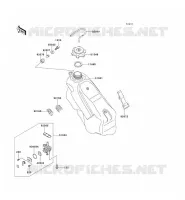 RESERVOIR CARBURANT pour Kawasaki KX125