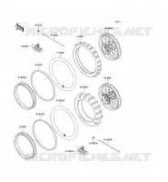 ROUE/PNEUS pour Kawasaki KX125