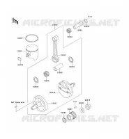 VILEBREQUIN/PISTON pour Kawasaki KX125