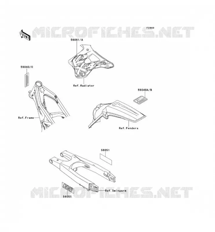 LABEL Kawasaki TOUT-TERRAIN 125 1995 KX125  KX125-K2
