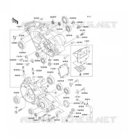 CARTER MOTEUR(S) pour Kawasaki KX125