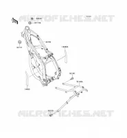 CH&Acirc;SSIS pour Kawasaki KX125