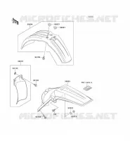 GARDE BOUE pour Kawasaki KX125