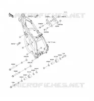 PIECE DE CADRE (COUVERTURE) pour Kawasaki KX125