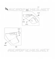 CACHE LAT&Eacute;RAL pour Kawasaki KX125