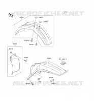 GARDE BOUE pour Kawasaki KX125