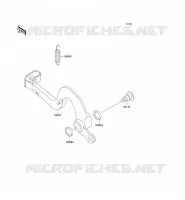 PEDALE DE FREIN pour Kawasaki KX125