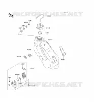 RESERVOIR CARBURANT pour Kawasaki KX125