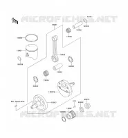 VILEBREQUIN/PISTON pour Kawasaki KX125