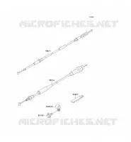 CABLES pour Kawasaki KX125
