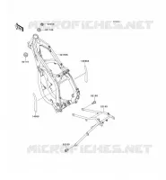 CH&Acirc;SSIS pour Kawasaki KX125