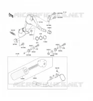 &Eacute;CHAPPEMENT pour Kawasaki KX125