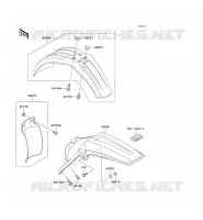GARDE BOUE pour Kawasaki KX125
