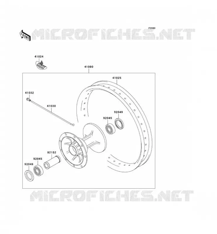 PIECE EN OPTION Kawasaki TOUT-TERRAIN 125 2002 KX125  KX125-L4