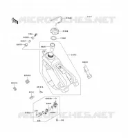 RESERVOIR CARBURANT pour Kawasaki KX125