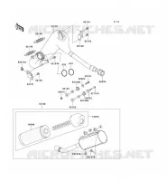 &Eacute;CHAPPEMENT pour Kawasaki KX125