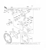 FREIN ARRIERE pour Kawasaki KX125