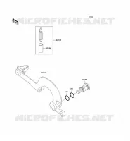 PEDALE DE FREIN pour Kawasaki KX125