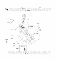 RESERVOIR CARBURANT pour Kawasaki KX125