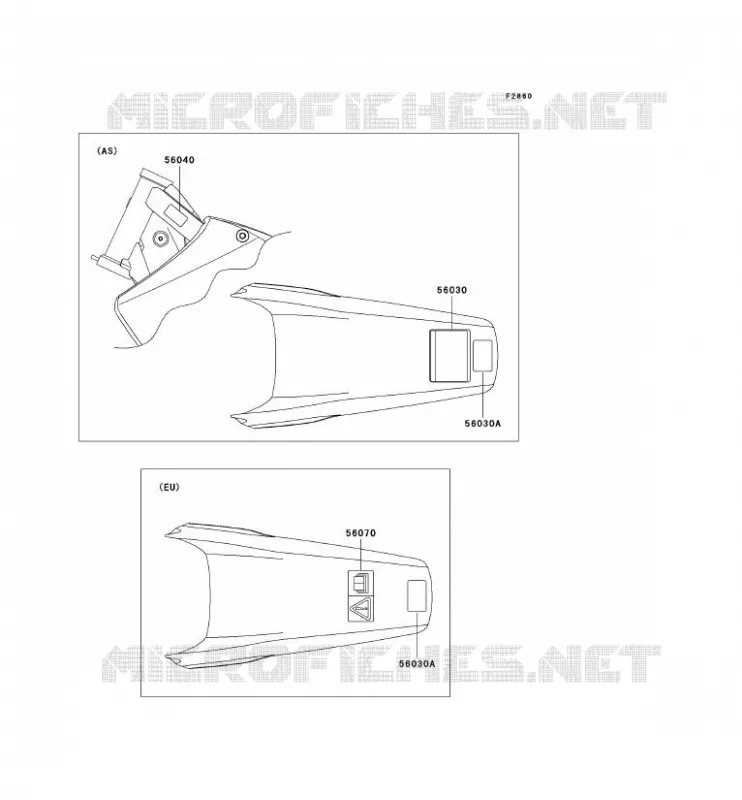 LABEL Kawasaki TOUT-TERRAIN 125 2007 KX125  KX125M7F