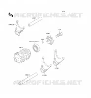 BARILLET/FOURCHETTE pour Kawasaki KX250