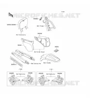 LABEL pour Kawasaki KX250