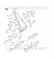 PIECE DE CADRE pour Kawasaki KX250