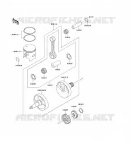 VILEBREQUIN/PISTON pour Kawasaki KX250