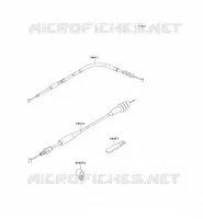CABLES pour Kawasaki KX250