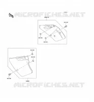 CACHE LAT&Eacute;RAL pour Kawasaki KX250