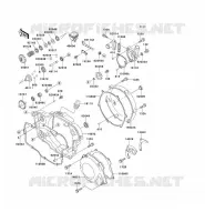 COUVERCLES MOTEUR pour Kawasaki KX250
