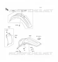 GARDE BOUE pour Kawasaki KX250