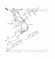 PIECE DE CADRE (COUVERTURE) pour Kawasaki KX250